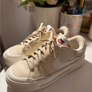 Nike Pinky/Cream Sneakers with White Accents